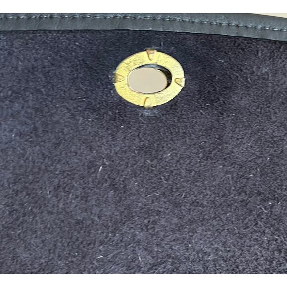 Vintage Coach Court Bag Black Leather Turnlock Crossbody USA Made Style 0069 - Picture 9 of 13